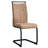 Brown Dining Chairs Of 2: Comfortable Upholstered High Back With Metal Legs For Room, Kitchen, Vanity, Patio, Club, Guest Area 2Pcs Club Office Chairs: Use-1059864054