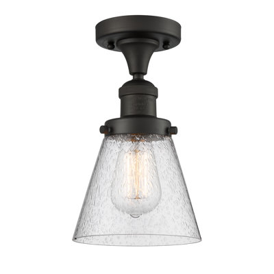 Plafonnier semi-encastré 1 lumière 6,5 po 1 lumière
