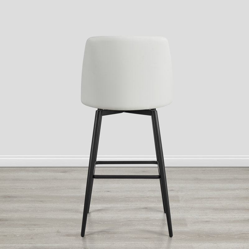 Tabouret Betzalel, Tabouret de bar (siège d’une hauteur de 30 po), Blanc