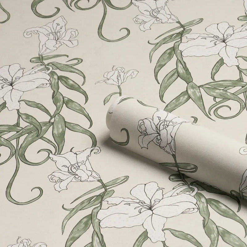 Papier peint Schumacher X Lady Lilith, Blanc