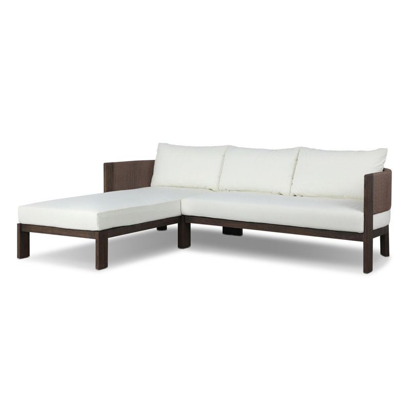 Cy Outdoor 2PC Sectional-LAF Chaise-Arashi Salt, Left Hand Facing