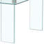 Table basse moderne en verre transparent For Living - 2 espaces de rangement avec espace chic