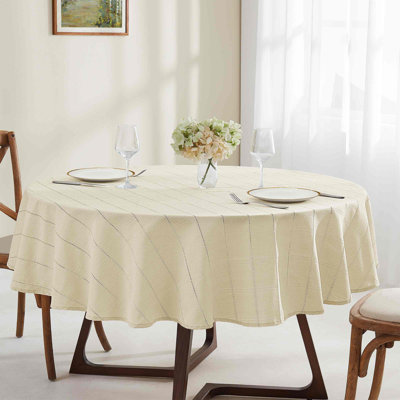 Izod Chadwick Linen 70" Round Tablecloth