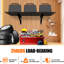 Tablette murale robuste 24 * 48 pouces, noire. 2 Pour le garage, le magasin d'alimentation. Large capacité de rangement, capacité de charge. Installation simple avec trousse de fixation et niveau. Excellents accessoires de vis. Métal