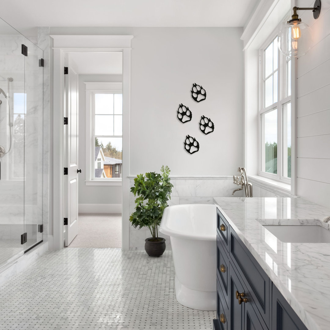 Handmade Rustic Landscape & Nature Wall Decor on Metal (Set of 4) Millwood Pines 