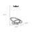HomeRoots Dimmable LED Geometric Chandelier
