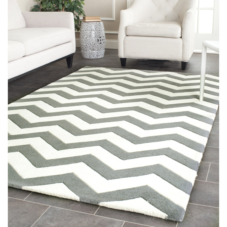Teresita Hand Tufted Wool Chevron Rug