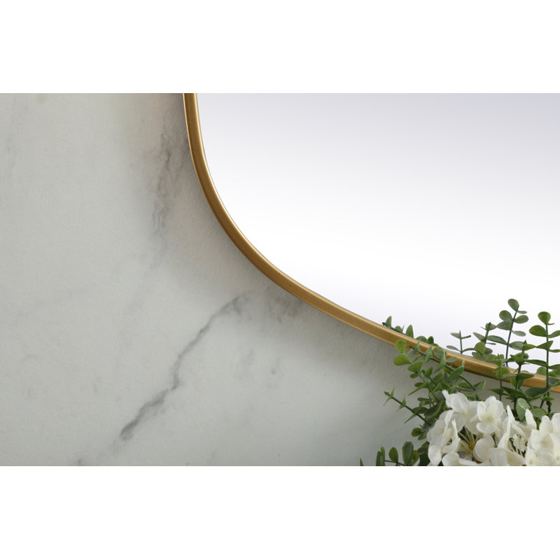 Miroir mural Bertin, 48 po x 24 po, Laiton