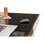 Bureau d'ordinateur compact avec rangement multiple