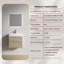 Meuble-lavabo mural 24 po avec 2 tiroirs en résine blanche Tona-133217589