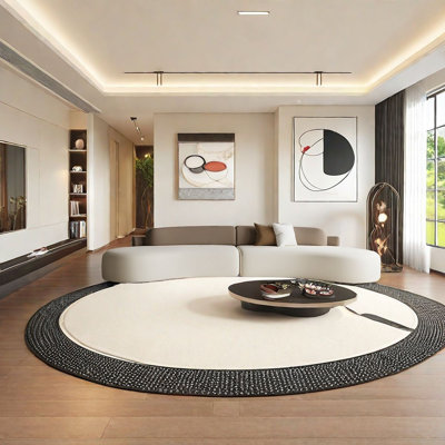 Semi-circular curved light luxury sofa