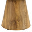 Table basse ronde en bois aggloméré naturel