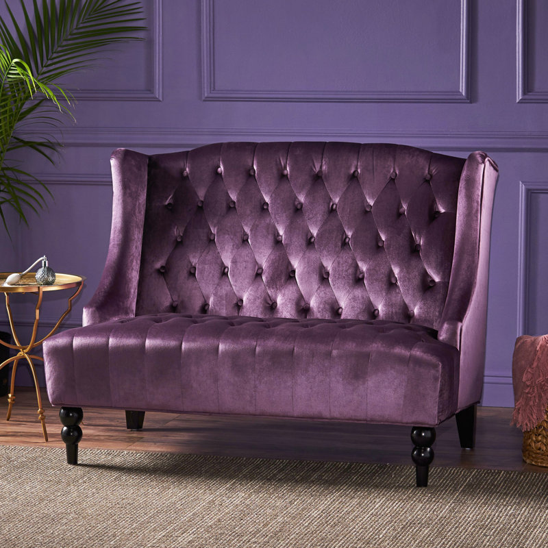 Causeuse Luxury Velvet, Raisin