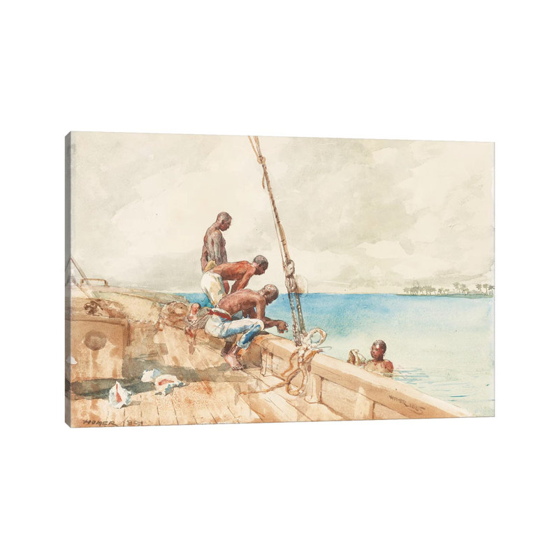 The Conch Divers, 1885 by Winslow Homer - Wrapped Canvas Gallery-Wrapped Canvas Giclée, 152.5 cm H x 101.5 cm W