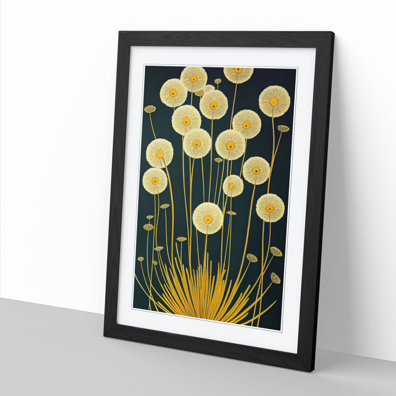 Winnick Dandelion - Single Picture Frame Print, 64" H x 46" W, Brown