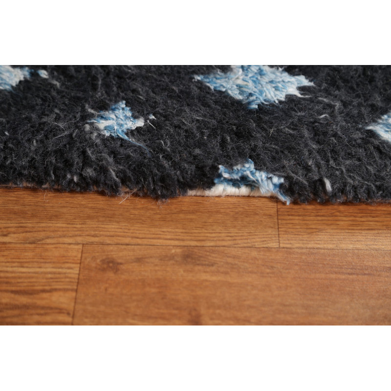 Tapis oriental marocain Trellis noué à la main 5 x 8