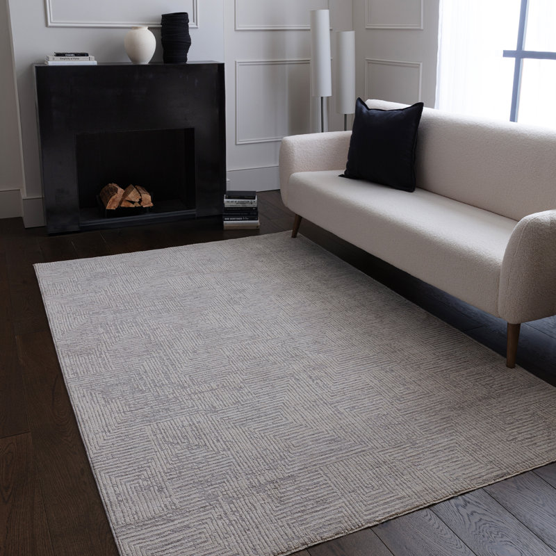 Asiatic Laurent Geometric Grey Area Rug, Rectangle 160 x 240 cm