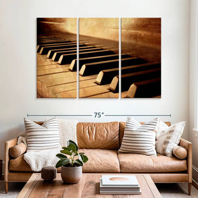 Clés de piano Abarca sépia