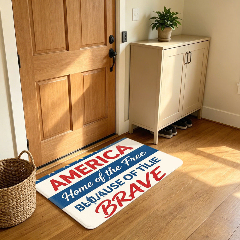 Tapis d'entrée rectangulaire 20 "x 32" pour la fête de l'Independence