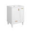 Meuble-lavabo moderne 24 po avec meuble-lavabo avec tablette de porte et panier coulissant à 2 niveaux-810478737