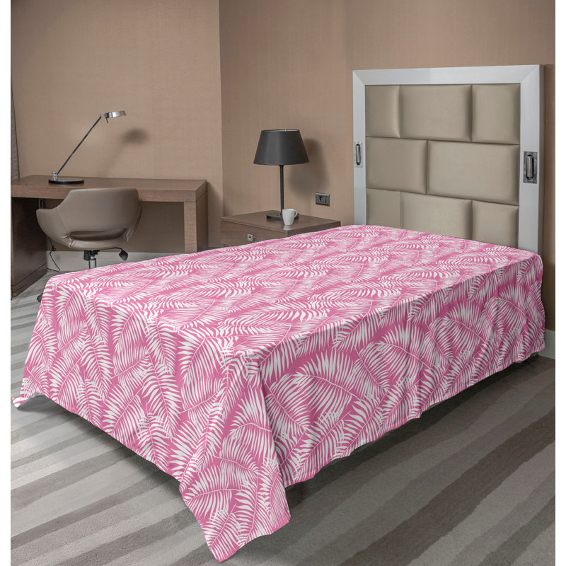 Taupe and White Twin XL Microfiber Flat Sheet