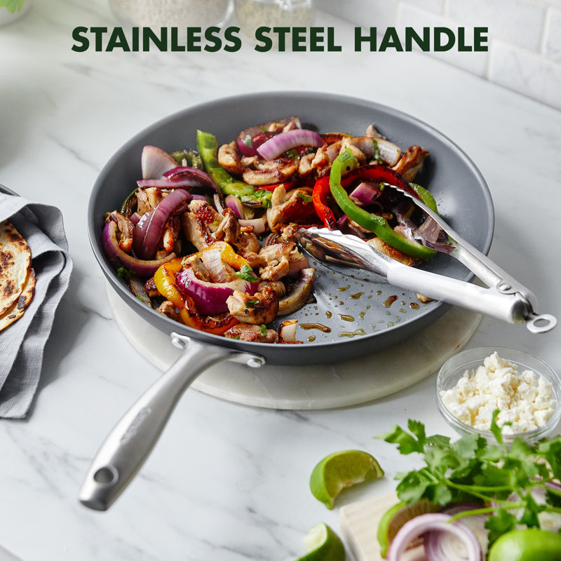 GreenPan Lima Healthy Ceramic Nonstick 8" 10" and 12" Frying Pan Set