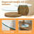 Double Clear Glass Oval Single Coffee Table-81125966
