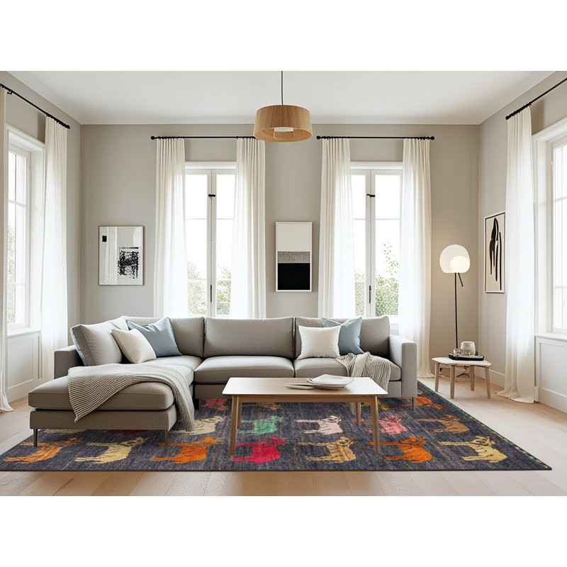 Tapis abstrait moderne 5340, Rectangle 8 pi x 12 pi