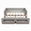Lit de jour polyvalent en bois avec lit gigogne et rangement pour toutes les pièces-796172494