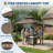 11.3x5 FT BBQ Grill Gazebo with Side Adjustable Side Awning, Double-Tier Vented Canopy, Storage Shelves, Heavy Duty Steel Outdoor Grill Shelter-124572576