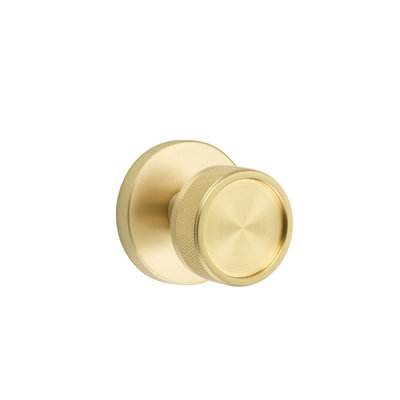 Emtek Select Privacy Knobset w/ Disk Rosette, Conical Stem & Knurled Knob