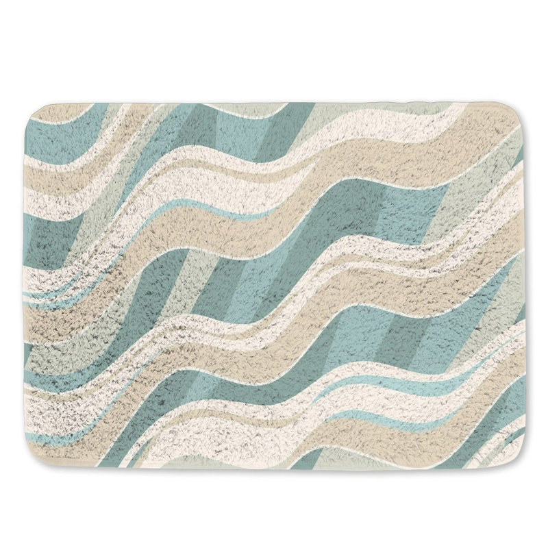 Tapis de bain en microfibre / microsuède Lafarrah, Simple - L 24 po x l 17 po
