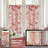 Kitchen Curtains Toile Tier Linen Short Curtains Cafe for Living Room Bathroom Farmhouse French Country Vintage Printed Pattern Rod Pocket 2 Panels-504372169-504372183
