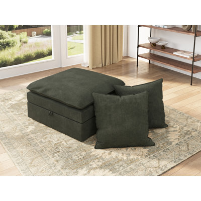 Ottoman Corduroy Green