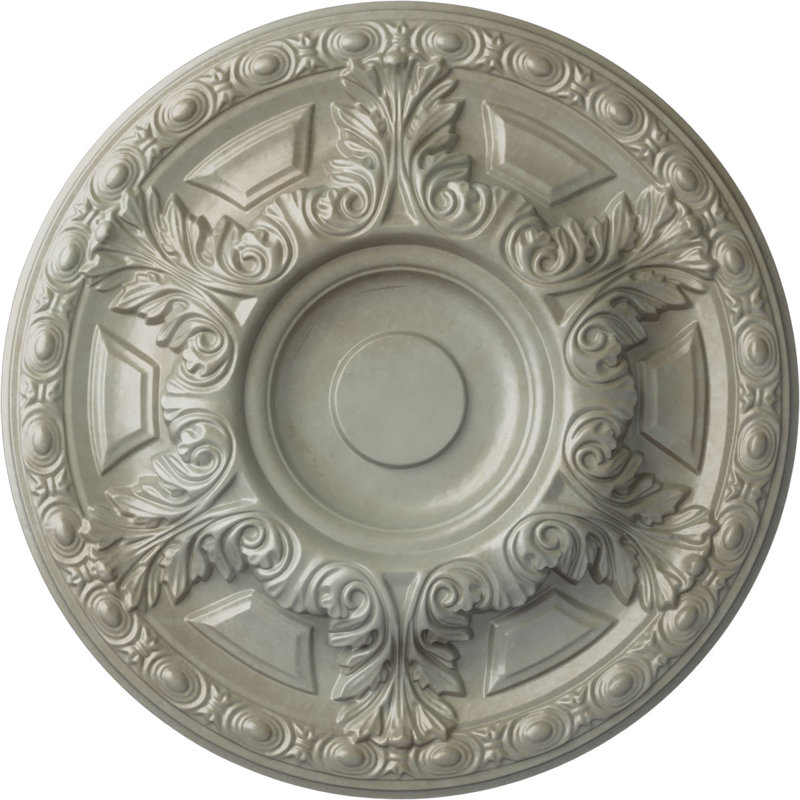 Médaillon de plafond H 2 1/2 po x l 23 3/8 po x P 2 1/2 po Granada, Doré Flash, H 23,5 po x l 23,5 po x P 2,5 po