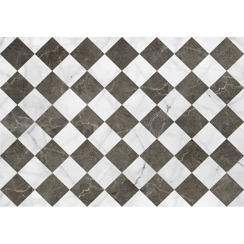 Rhyss Geometric Vinyl Machine Printed Area Rug, Rectangle 160 x 230cm