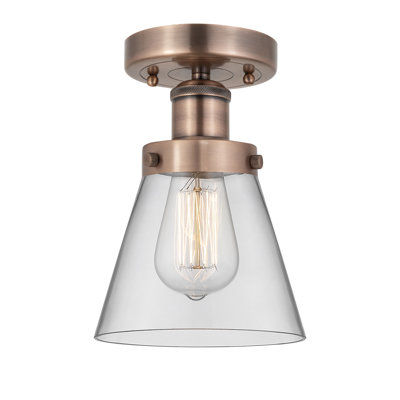 Plafonnier semi-encastré 1 lumière Cone