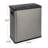 Brushed Stainless & Steel Dual Sensor Recycle Bin