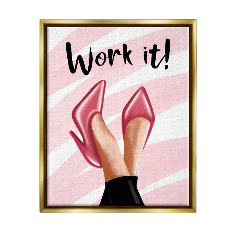 «Work It Fashion Heels», estampe numérique par Elizabeth Tyndall, H 31 po x l 25 po x P 1,7 po