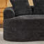 Causeuse incurvée, petit canapé en chenille avec 3 coussins, canapé profond pour appartement, salon, aucun assemblage requis-964375709-964541485