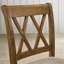 2 chaises de salle à manger rembourrées à hauteur de comptoir brun clair - bois franc avec découpes et chaises d'appoint indémodables, de 2, tissu en lin captivant