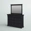 Commode double 9 tiroirs avec miroir Waylon