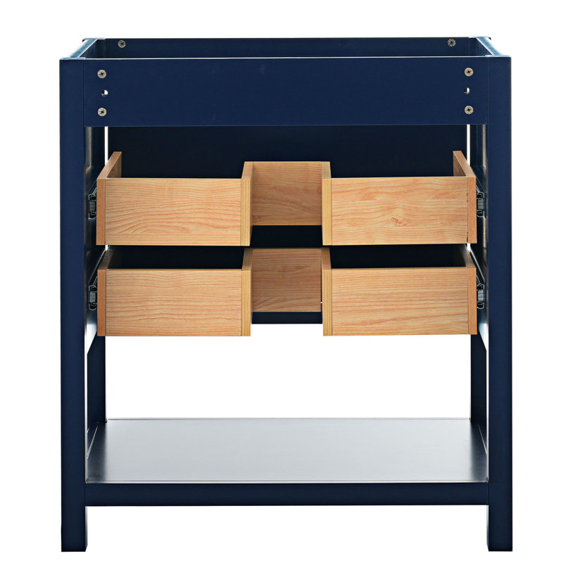 17.70'' Single Bathroom Vanity Base Only, Blue