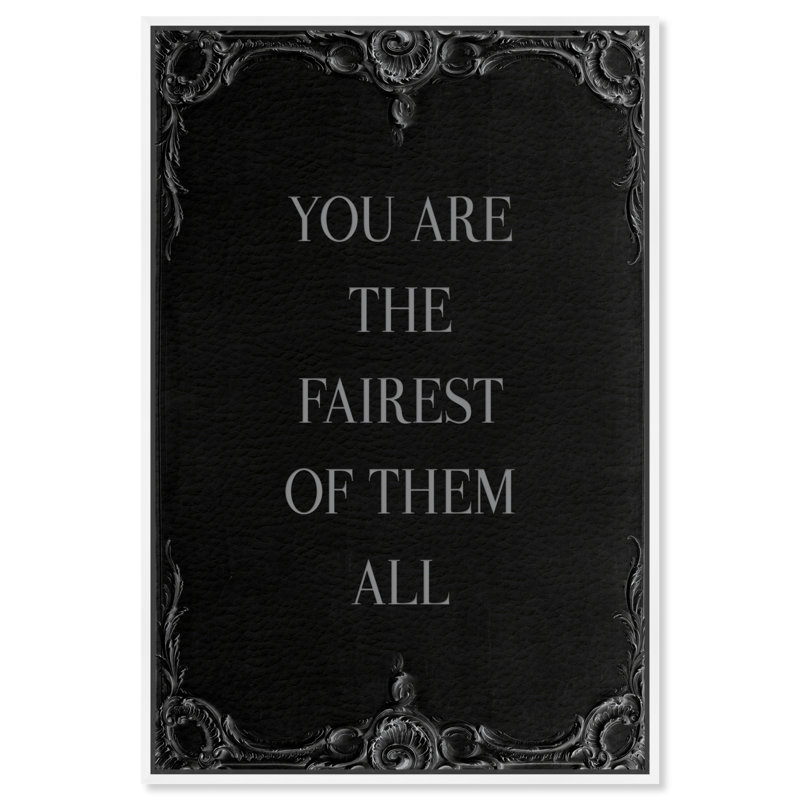 " The Fairest II IV II ", White Framed, 36" H x 24" W