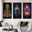 «Iridiscent Rainbow Awakening», 3 pièces sur toile-853264912-853264913