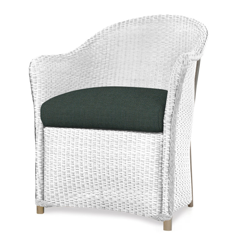 Weekend Retreat Outdoor Dining Armchair, White, Serene Spa