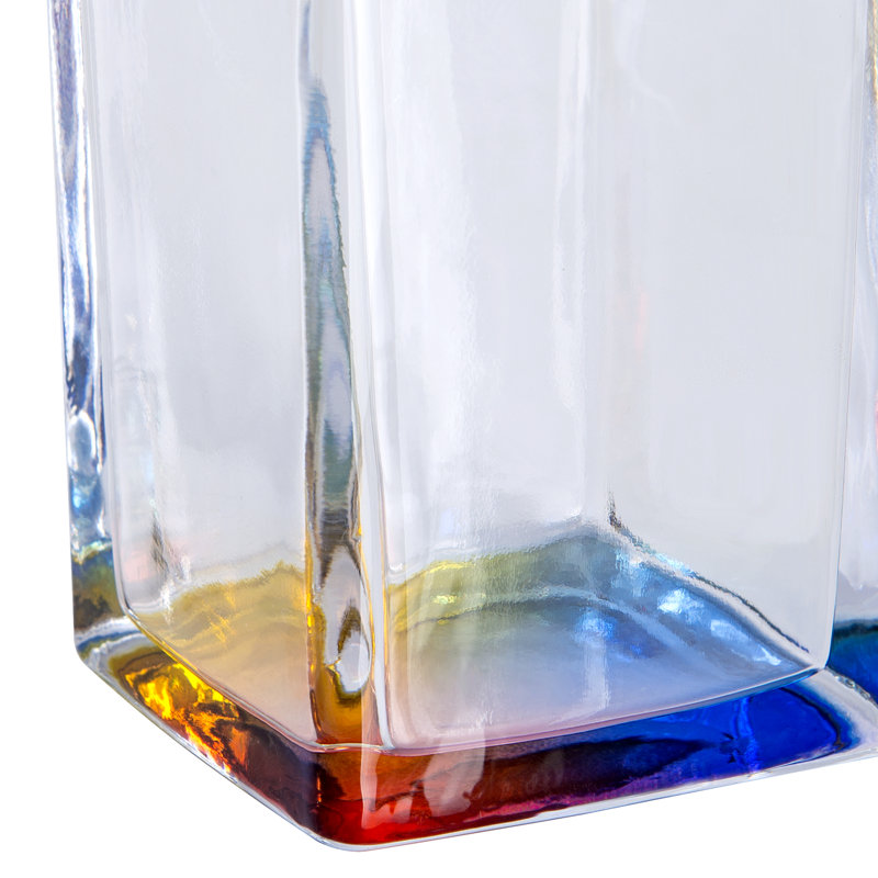 Clear Glass Iridescent Rainbow Effect Bathroom Tumbler