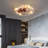 Low Profile Caged Ceiling Fan With Lights Remote Control Embedded Modern Industrial Ceiling Fan-2096296812