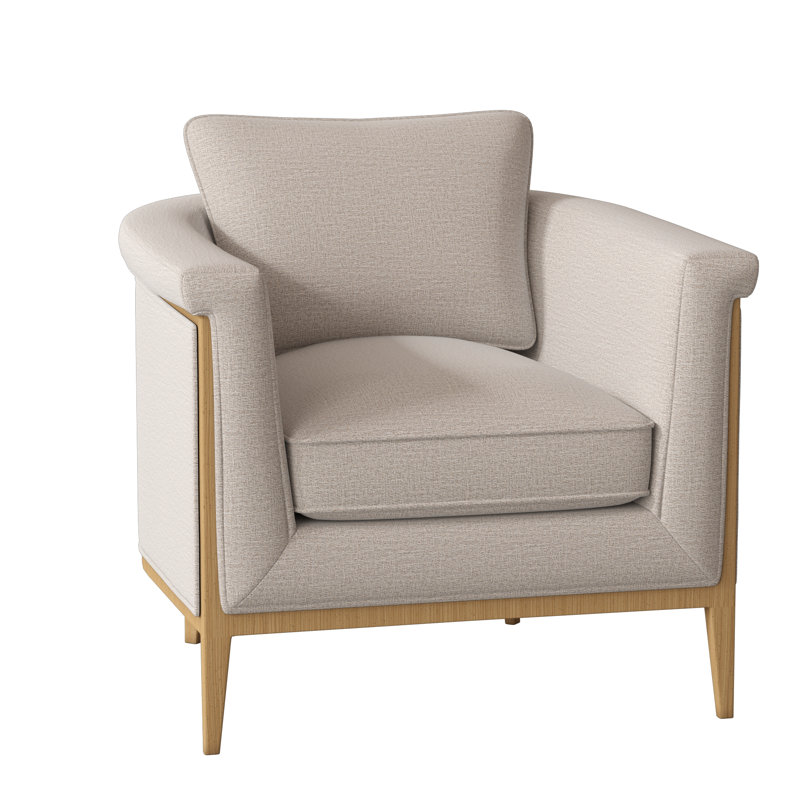 Fauteuil demi-tonneau Chalice, Lin Elise, Ambre
