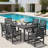 Rectangular 6 - Person 70'' L Outdoor Dining Set With 6 Chairs-407498388